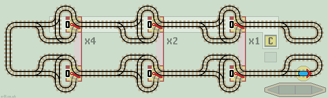 ramp up down layout